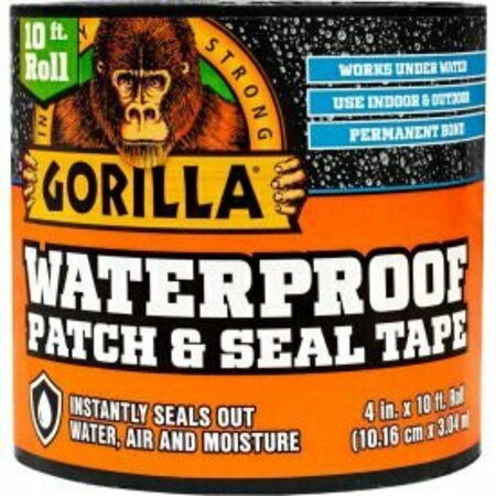 GORILLA GLUE Gorilla Waterproof Patch & Seal Tape, 4" x 10 ft. 4612503